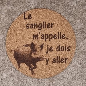 Dessous verre - liége personnalisé